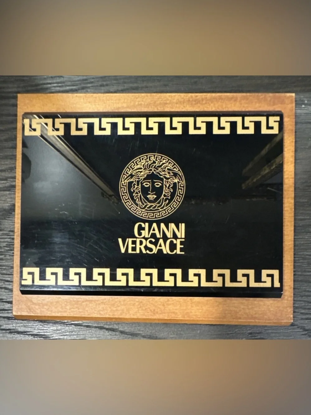 Gianni Versace Vintage license Plaque Meduca